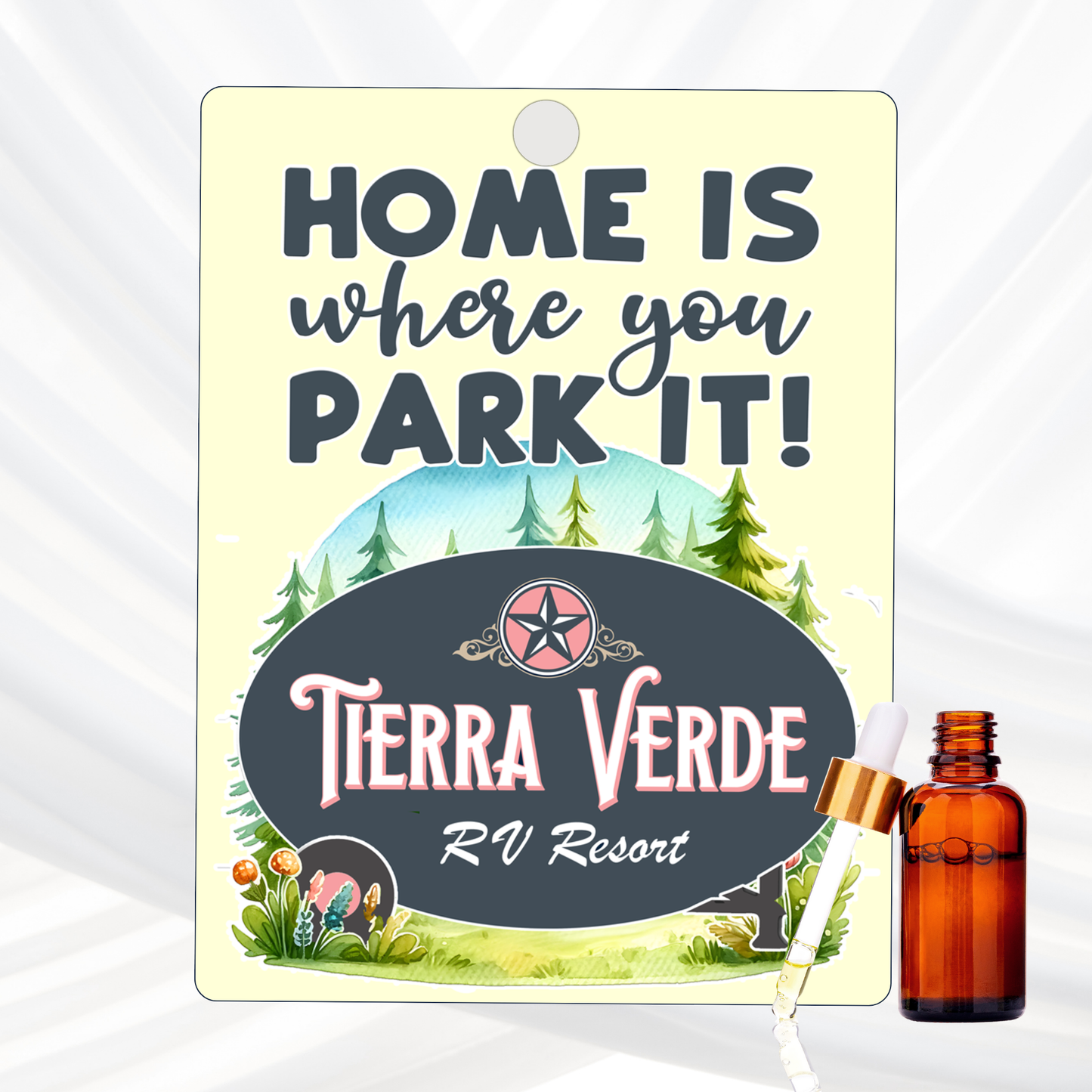 Tierra Verde RV Freshener, Add Your Scent, Home Is Where You Park It, Camper Design, Unscented Felt for RVers