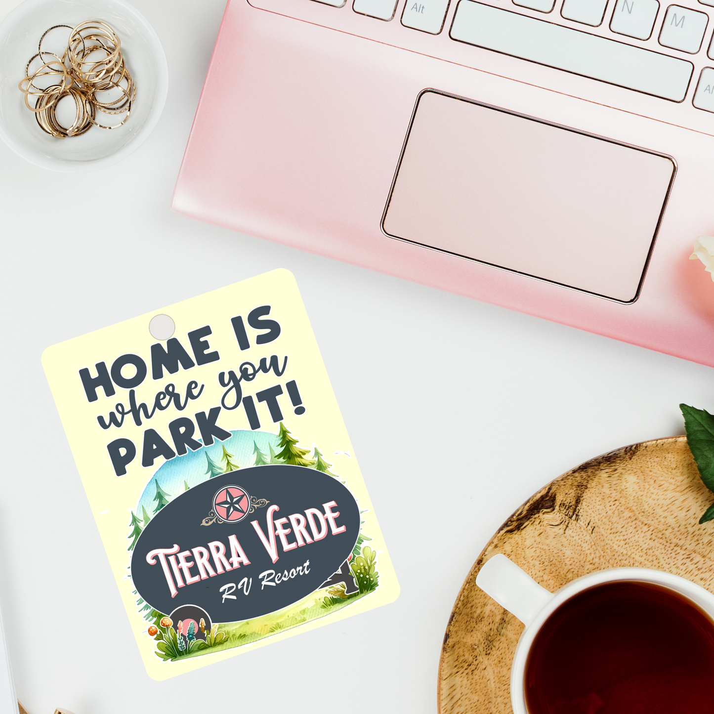 Tierra Verde RV Freshener, Add Your Scent, Home Is Where You Park It, Camper Design, Unscented Felt for RVers