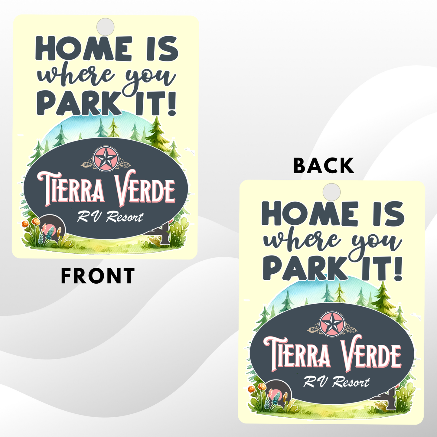 Tierra Verde RV Freshener, Add Your Scent, Home Is Where You Park It, Camper Design, Unscented Felt for RVers
