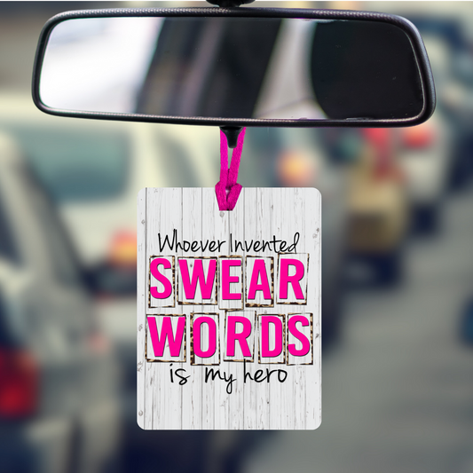 Funny Car Freshie, Add Your Scent, Closet, Locker, Laundry Room, Swear Words Quote, Felt, Handmade Gift