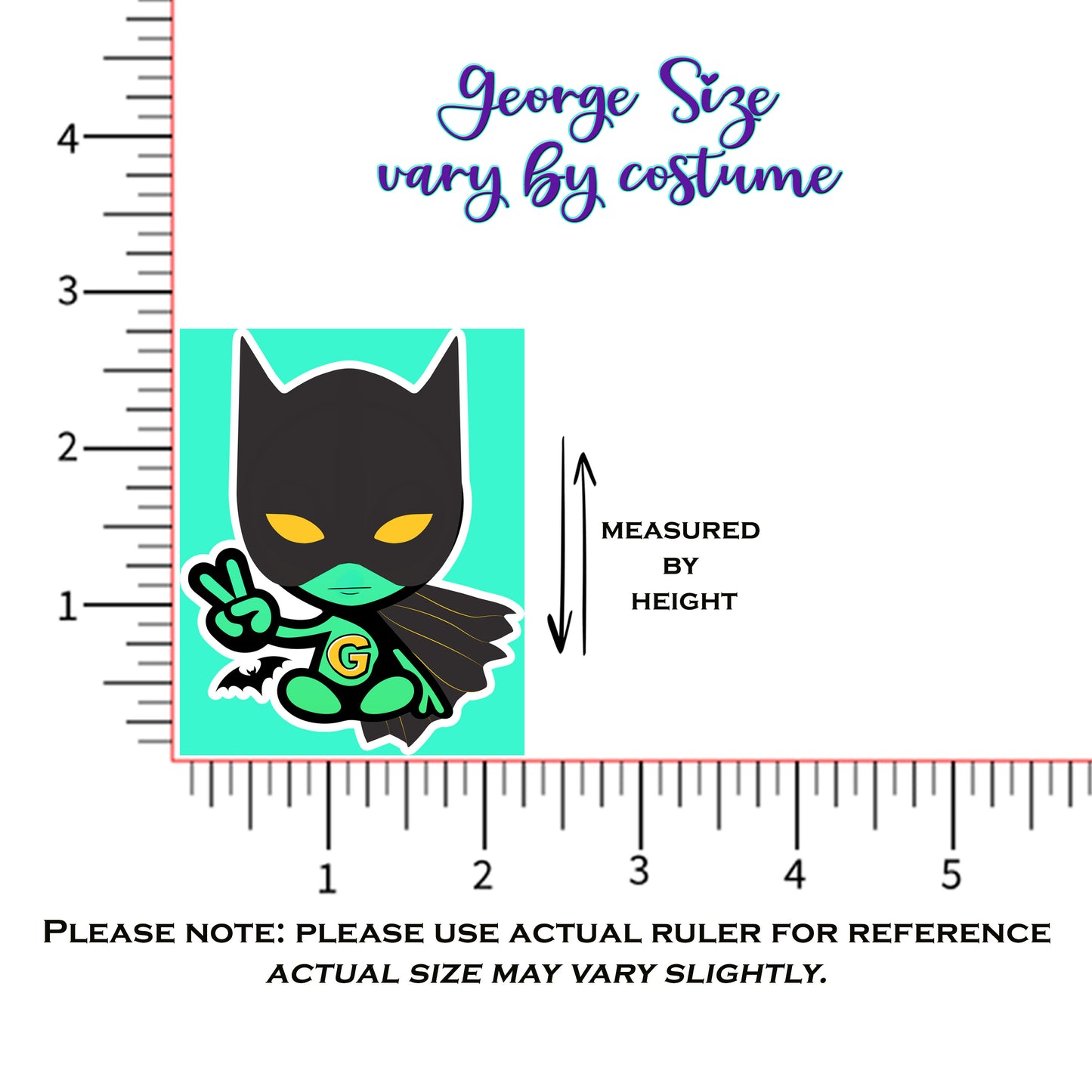 George Sticker with Collectible Trading Card | Gotham George | Waterproof Stickers for Water Bottles, Tumblers, School Supplies & More | XYB Sticker Club