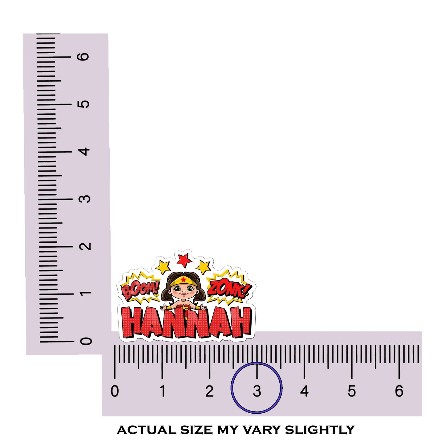 Personalized Superhero Name Sticker for Women – Custom Waterproof Vinyl Decal for Tumblers Laptops Water Bottles Gifts