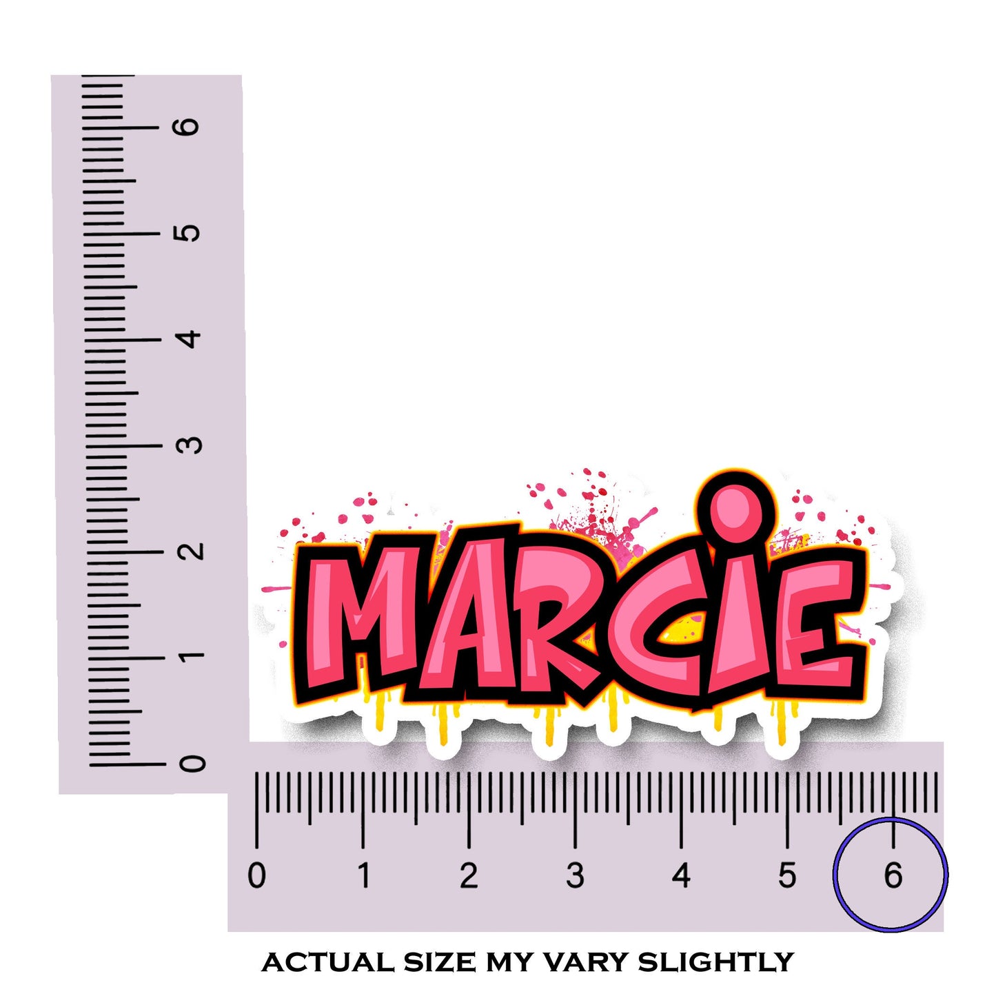 Graffiti Style Custom Name Sticker - Personalized Waterproof Vinyl Decal for Laptops, Tumblers, Water Bottles, and Gifts