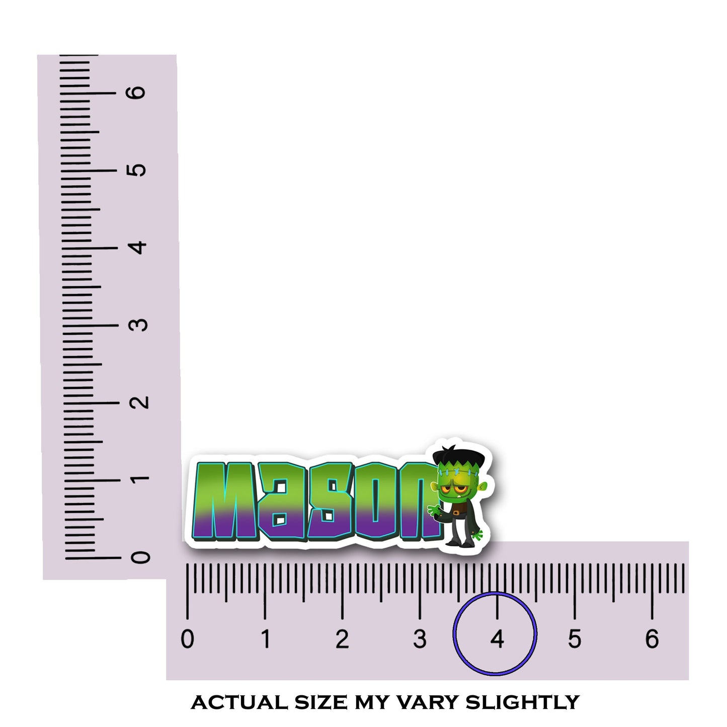 Halloween Name Sticker, Custom Text Sticker, Classic Monsters Personalized Aesthetic Sticker, Cool Stickers,  Boo Box Treat Bag Label