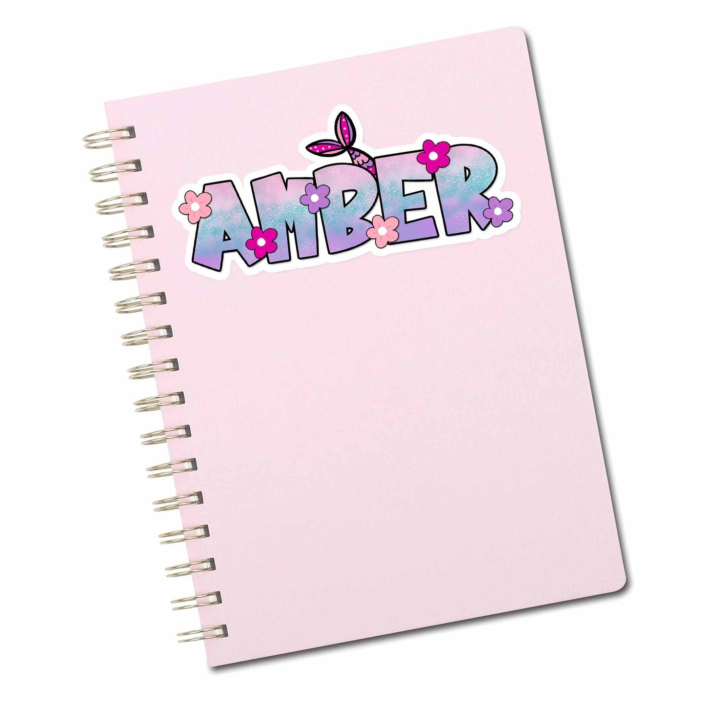 Cute Mermaid Custom Name Sticker, Custom Stickers, Waterproof Sticker, Party Favors, Custom Vinyl Stickers, Kid Stickers for Girls