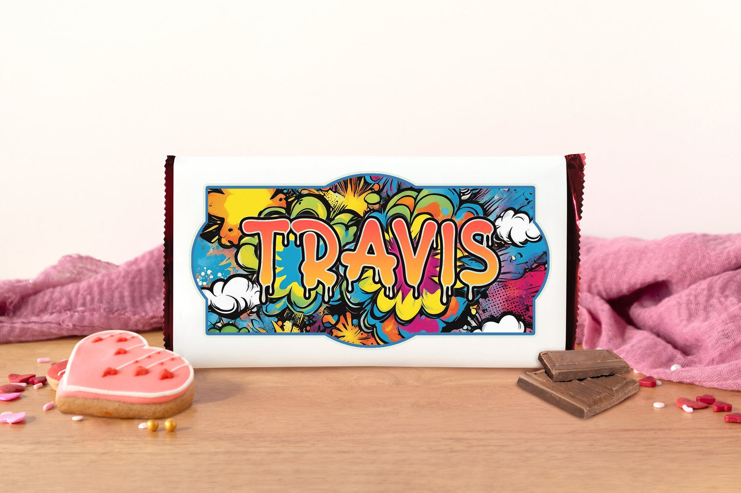 Cool Custom Water Bottle Sticker, Tumbler Decorations, Personalized Name Sticker, Waterproof Decal, Aesthetic Laptop Sticker, Comic Graffiti