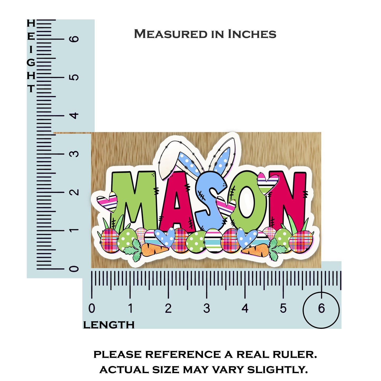Cool Custom Easter Sticker, Perfect for Holiday Pails, Tumblers, Water Bottle: Personalized with Name Use as Gift Tags, Party Favors & More