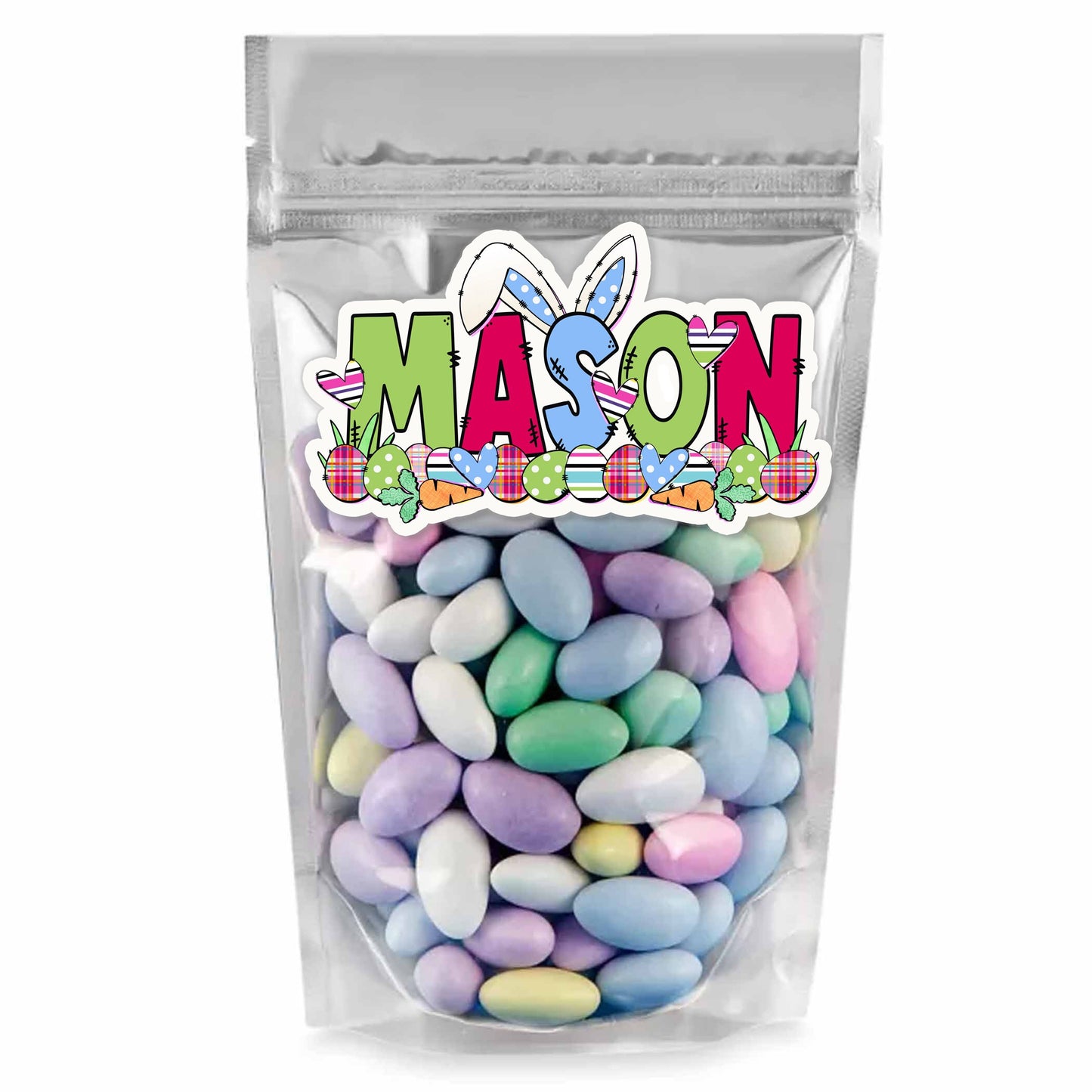 Cool Custom Easter Sticker, Perfect for Holiday Pails, Tumblers, Water Bottle: Personalized with Name Use as Gift Tags, Party Favors & More