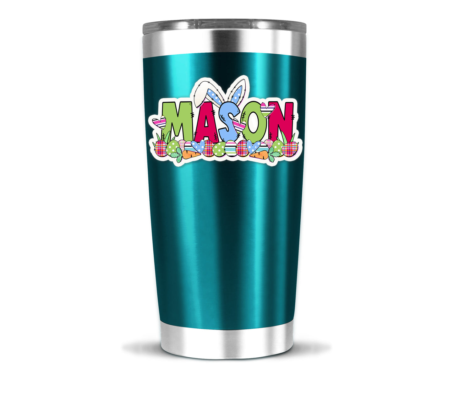 Cool Custom Easter Sticker, Perfect for Holiday Pails, Tumblers, Water Bottle: Personalized with Name Use as Gift Tags, Party Favors & More