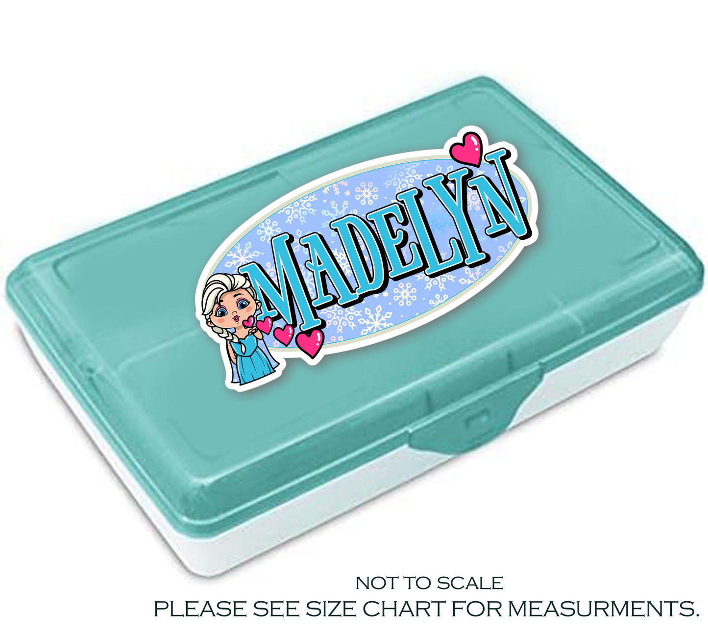 Princess Custom Name Sticker, Aesthetic Sticker, Personalized Sticker, Ice Queen Sticker for Kids, School Supply Label, Waterproof Decal