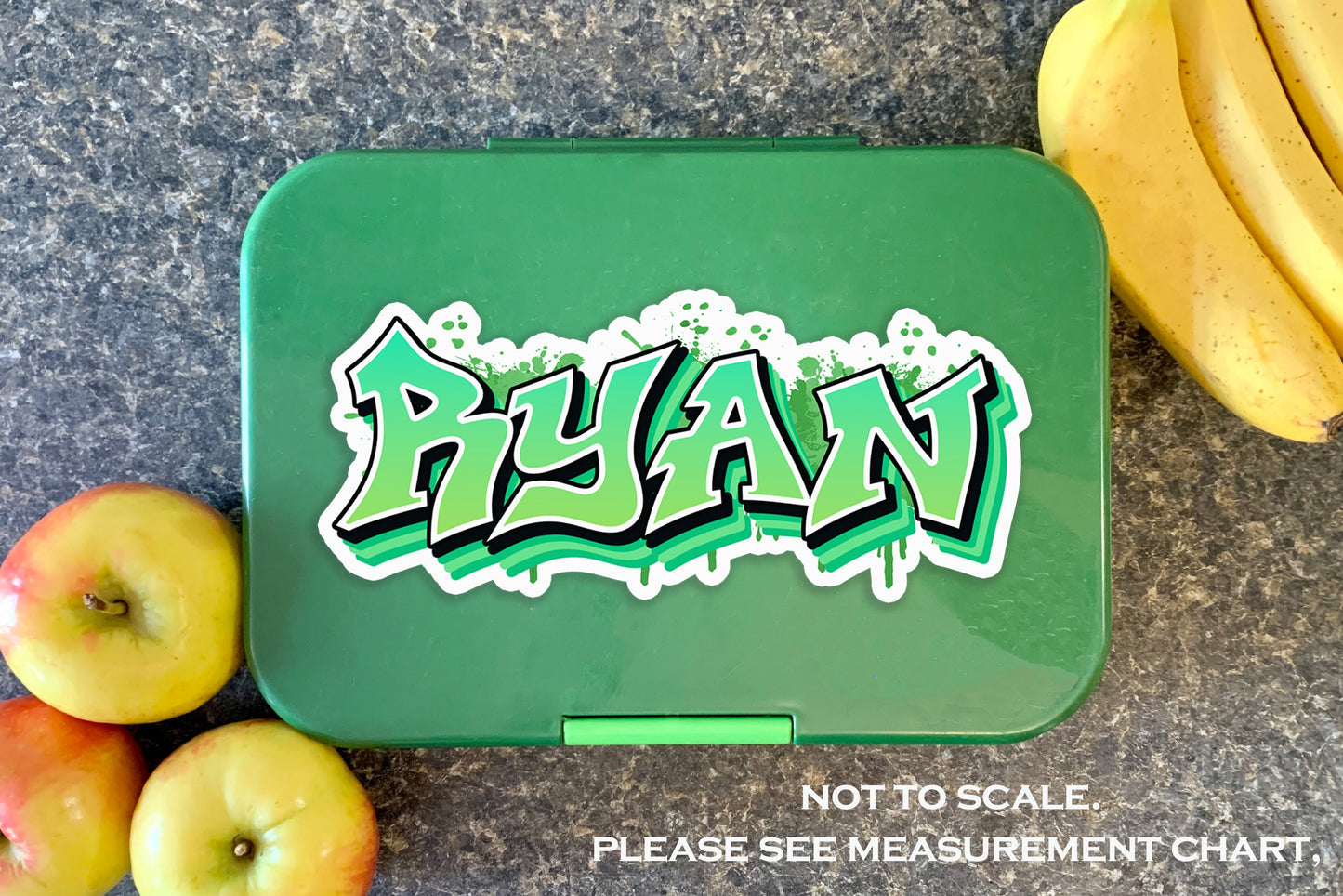 Graffiti Style Custom Name Sticker Personalized Waterproof Vinyl Decal for Laptops, Tumblers, Water Bottles, Party & School Supplies