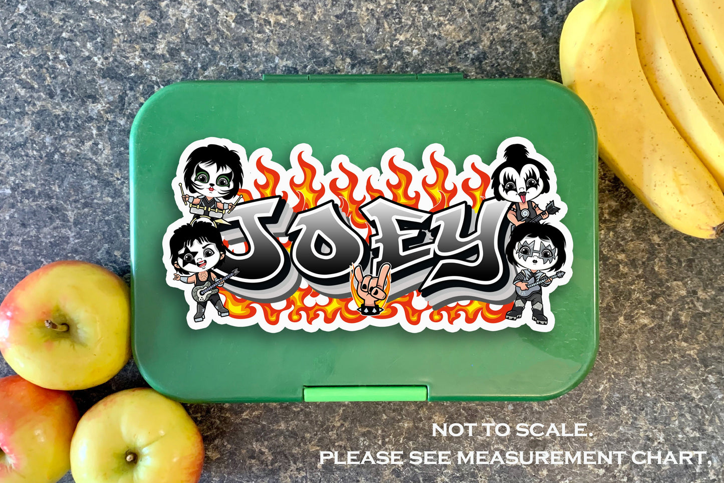 Rock Band Custom Name Sticker, Custom Text Sticker, Personalized Music Waterproof Sticker, Sticker for Laptop, Cool Stickers, Name Label