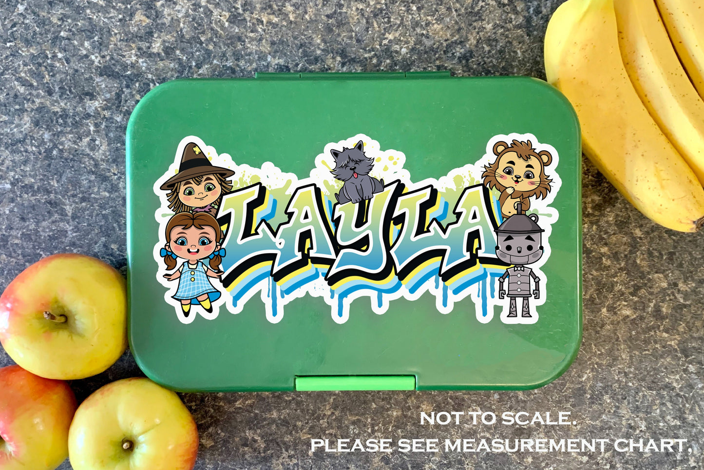 Oz Friends Custom Name Sticker, Custom Text Sticker, Personalized Waterproof Sticker, Collector Sticker for Laptop, Cool Graffiti Name Label