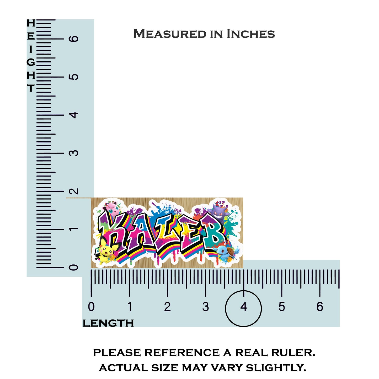 Graffiti Anime Custom Name Sticker, Water Bottle Decal, Personalized Aesthetic School Supply Label, Cool Stickers for Kids, 90s Card Game