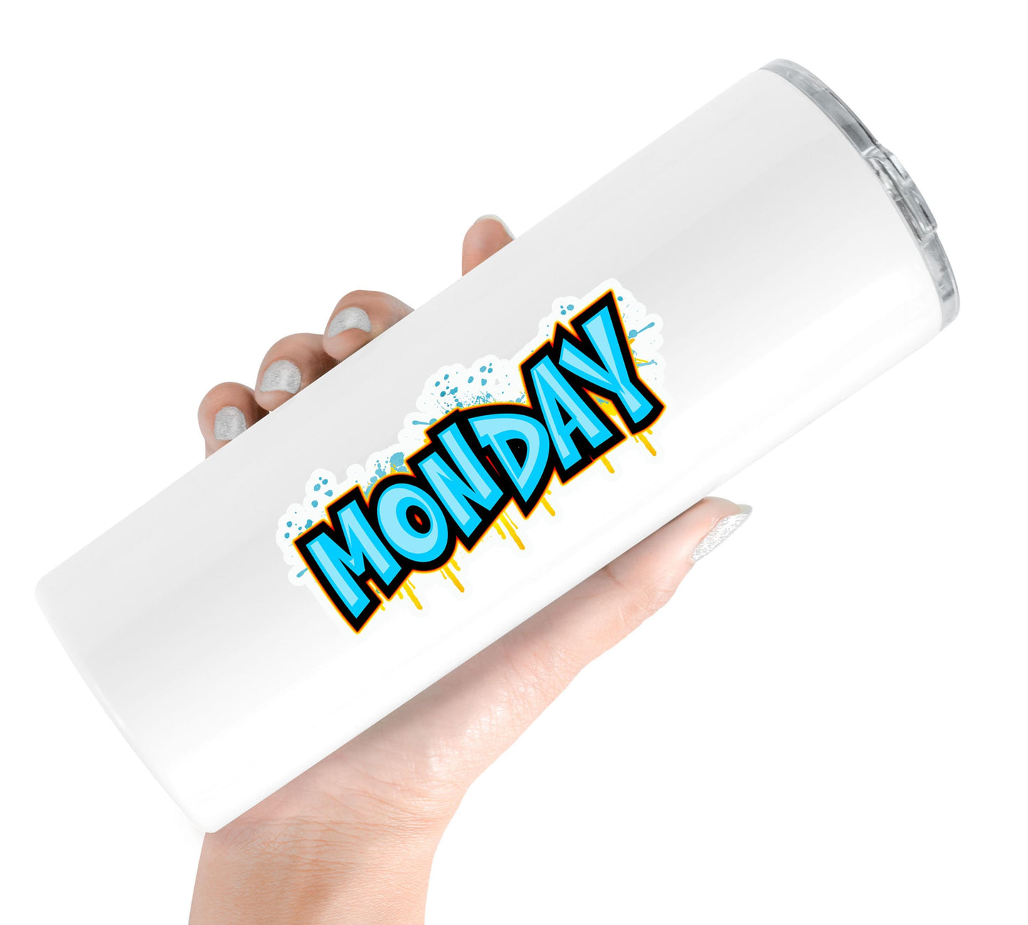 Days of The Week Sticker Labels Graffiti Style - Weekly Planner Stickers - Waterproof Vinyl Decals, Meal Prep Labels, Reminder Organization