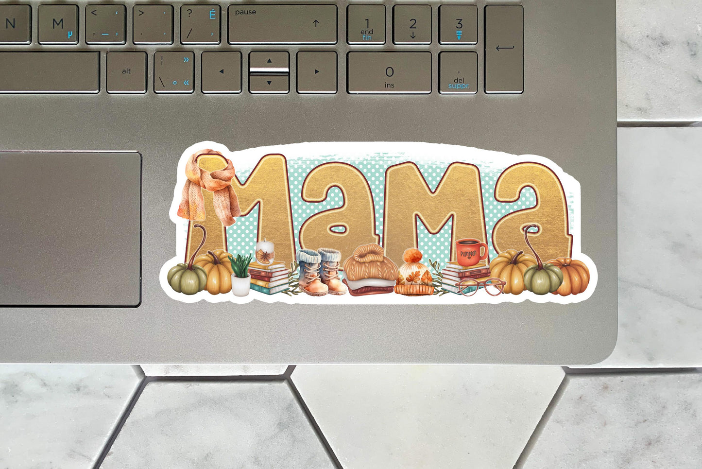 Custom Fall Name Sticker, Cozy Aesthetic Water Bottle Decal, Party Favor, Vinyl Laptop Sticker, Fall Autumn Gift Idea, Personalized Sticker